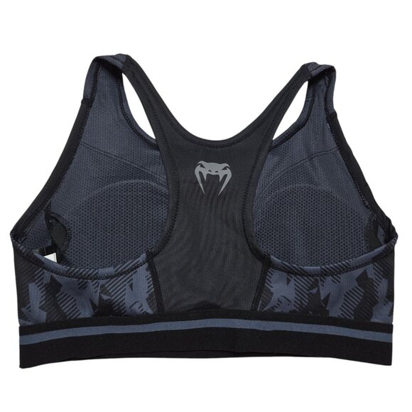 UFC Venum Sports Bra Womens Small Black Racerback Removal Pads Workout Top New - Picture 6 of 10